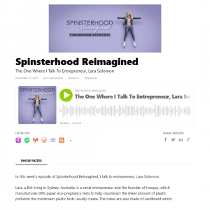 Hoopsy in Spinsterhood Reimagined