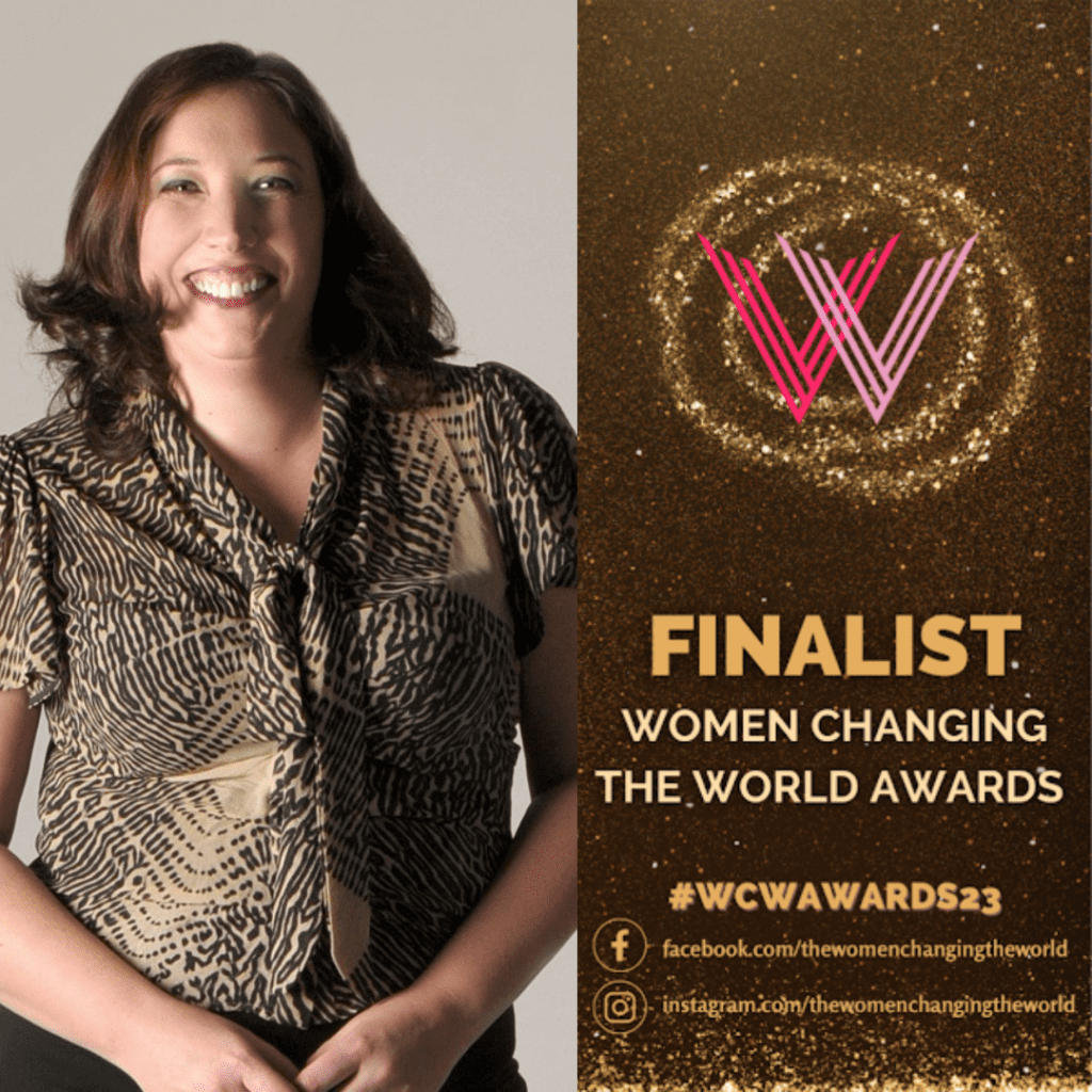 Lara is a finalist for Women Changing the World awards